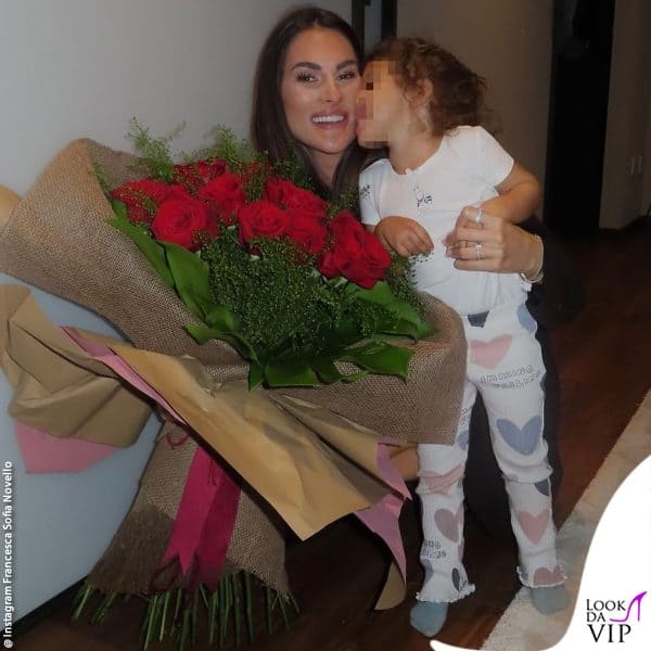 i fiori da parte della figlia Giulietta 