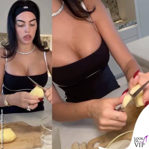 la Rodriguez taglia le patate 