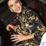 MFW Giulia Salemi outfit Roberto Cavalli unghie