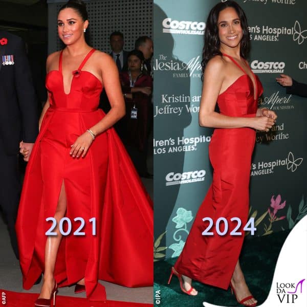 stesso look a distanza di tre anni 