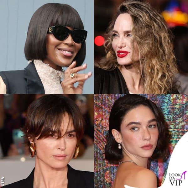 capelli star Campbell Jolie Smutniak De Angelis
