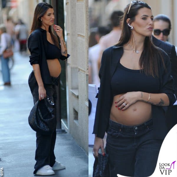 l'ex Miss Italia valorizza il pancione che cresce