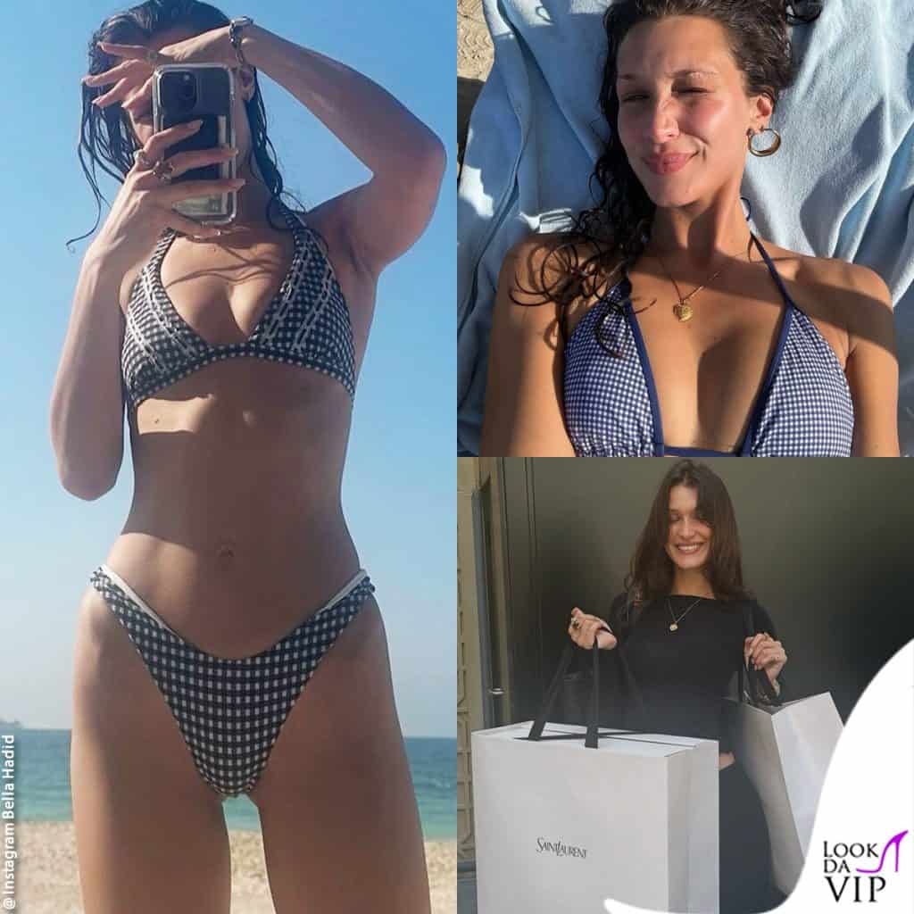 Bella Hadid a Dubai tra gioielli e bikini