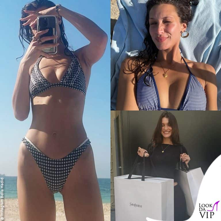 Bella Hadid a Dubai tra gioielli e bikini