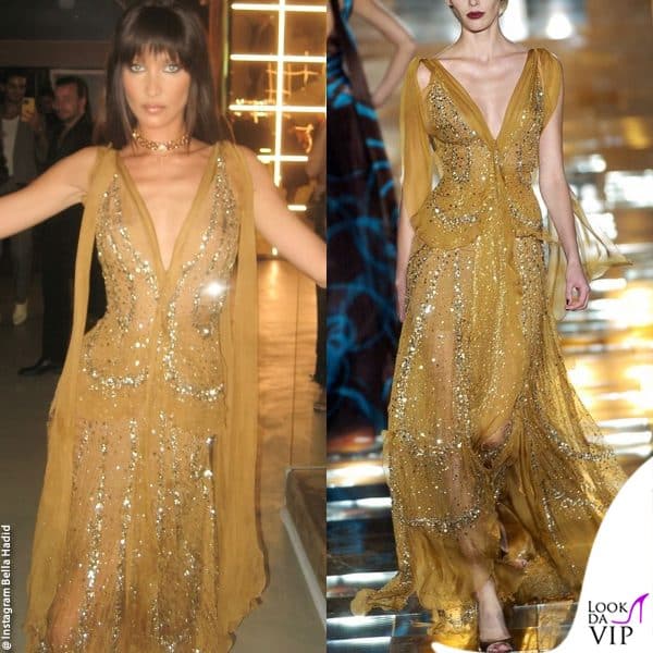 abito Elie Saab, gioielli Chopard 