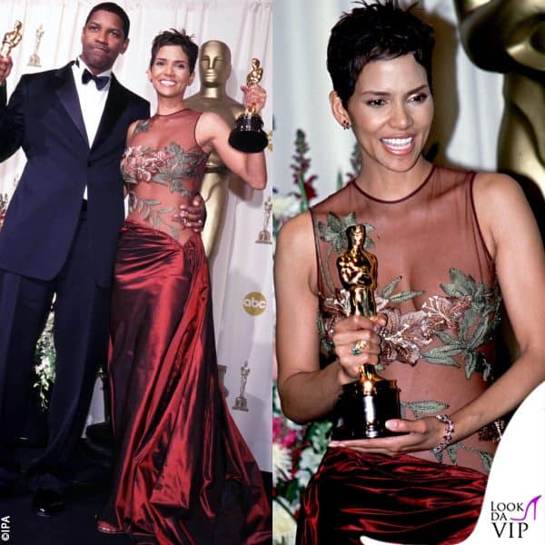 Halle Berry e Denzel Washington nel 2002 con le rispettive statuette 