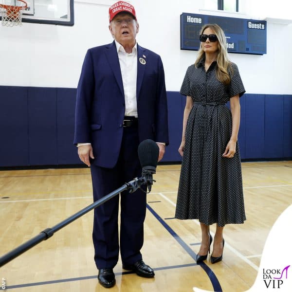 Donald e Melania al seggio elettorale a Palm Beach 