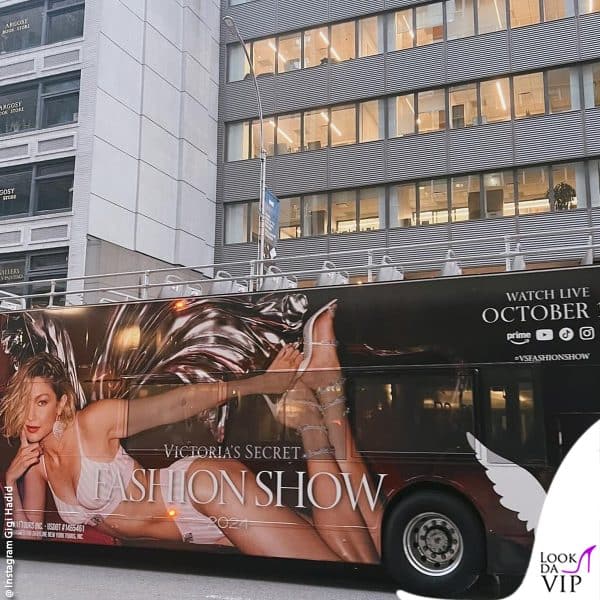 Gigi protagonista nella pubblicità per il lancio della sfilata Victoria's Secret 