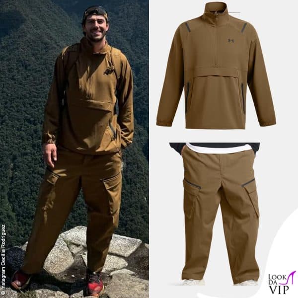Ignazio Moser sfoggia un outfit Under Armour