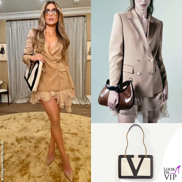 outfit Alberta Ferretti, borsa Valentino 