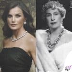 i ritratti di re Felipe e della regina Letizia di Spagna, in Balenciaga