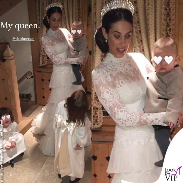 Tatiana Santo Domingo nel giorno del suo matrimonio, il primo febbraio 2014
