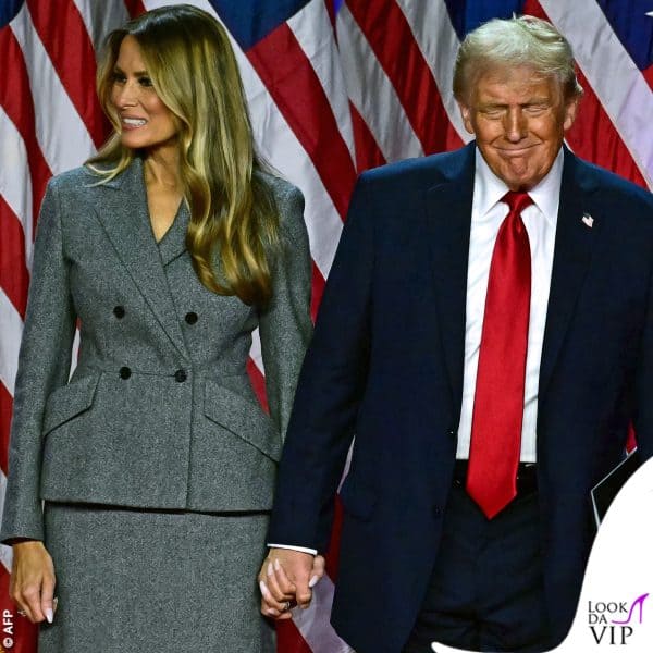 soddisfazione sui volti per Melania e Donald Trump 