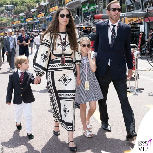 con la famiglia al GP di Monaco 2023