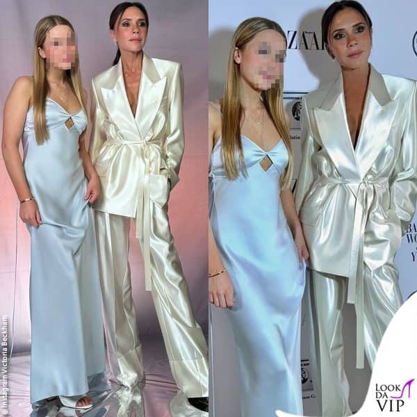 Harper e Victoria Beckham sul red carpet dell'Harper’s Bazaar Women of the Year a Londra 