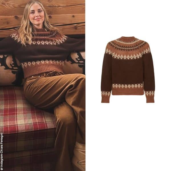 Per Chiara Ferragni un maglione Dsquared2