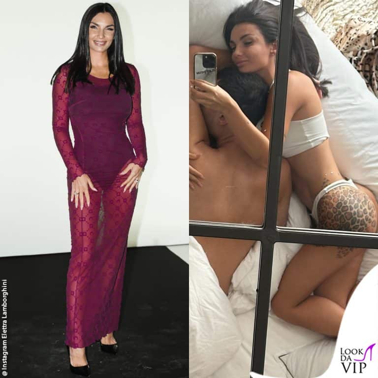 Elettra Lamborghini in Marine Serre allo Spotify Gala