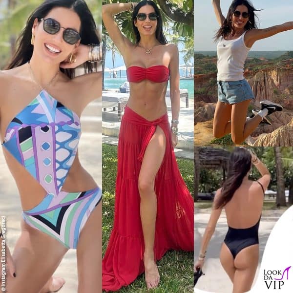I look di elisabetta gregoraci in vacanza in kenya