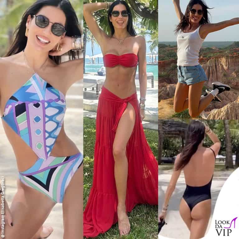 I look di elisabetta gregoraci in vacanza in kenya