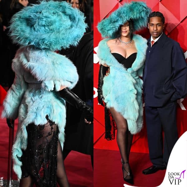 Asap Rocky e Rihanna, nell'outfit Christian Lacroix dell'Autunno-Inverno 2002