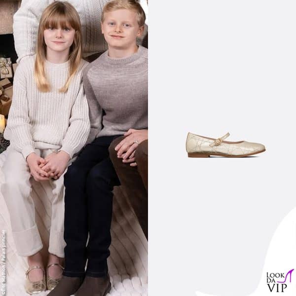 Gabriella di Monaco con le ballerine Dior 