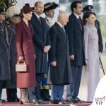 il look di Kate Middleton per accogliere l'emiro del Qatar