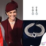 il look di Kate Middleton per accogliere l'emiro del Qatar