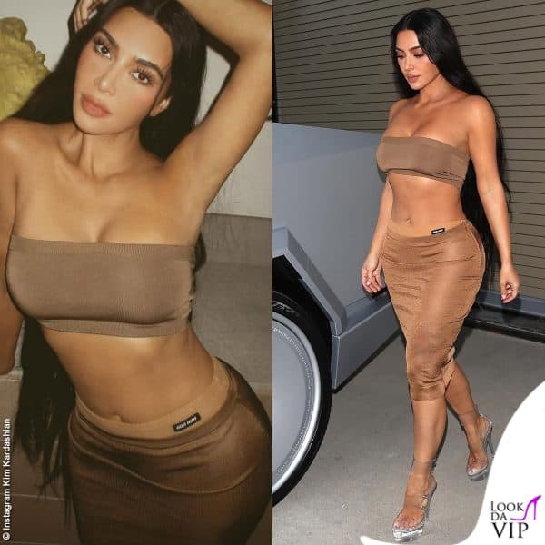 Kim Kardashian sexy in Miu Miu