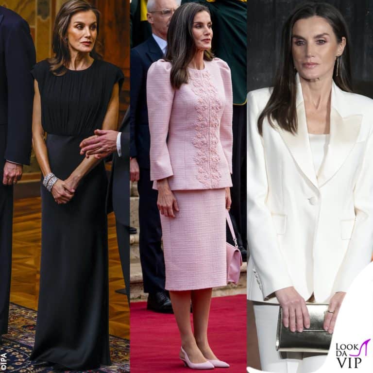 I look di Letizia di Spagna in visita in Italia