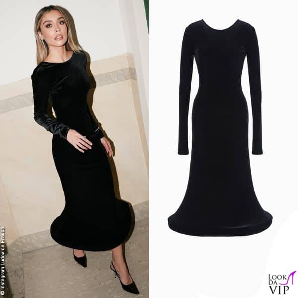 Ludovica Frasca in nero Emporio Armani