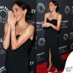 Meghan Markle in nero Oscar de la Renta sul red carpet a Los Angeles