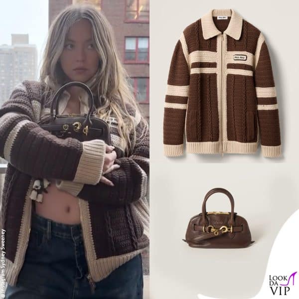 cardigan e borsa Miu Miu 