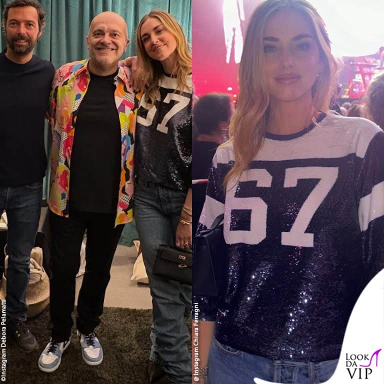 Chiara Ferragni al concerto di Max Pezzali con Giovanni Tronchetti Provera