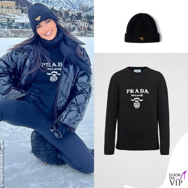 cappello e maglione Prada 