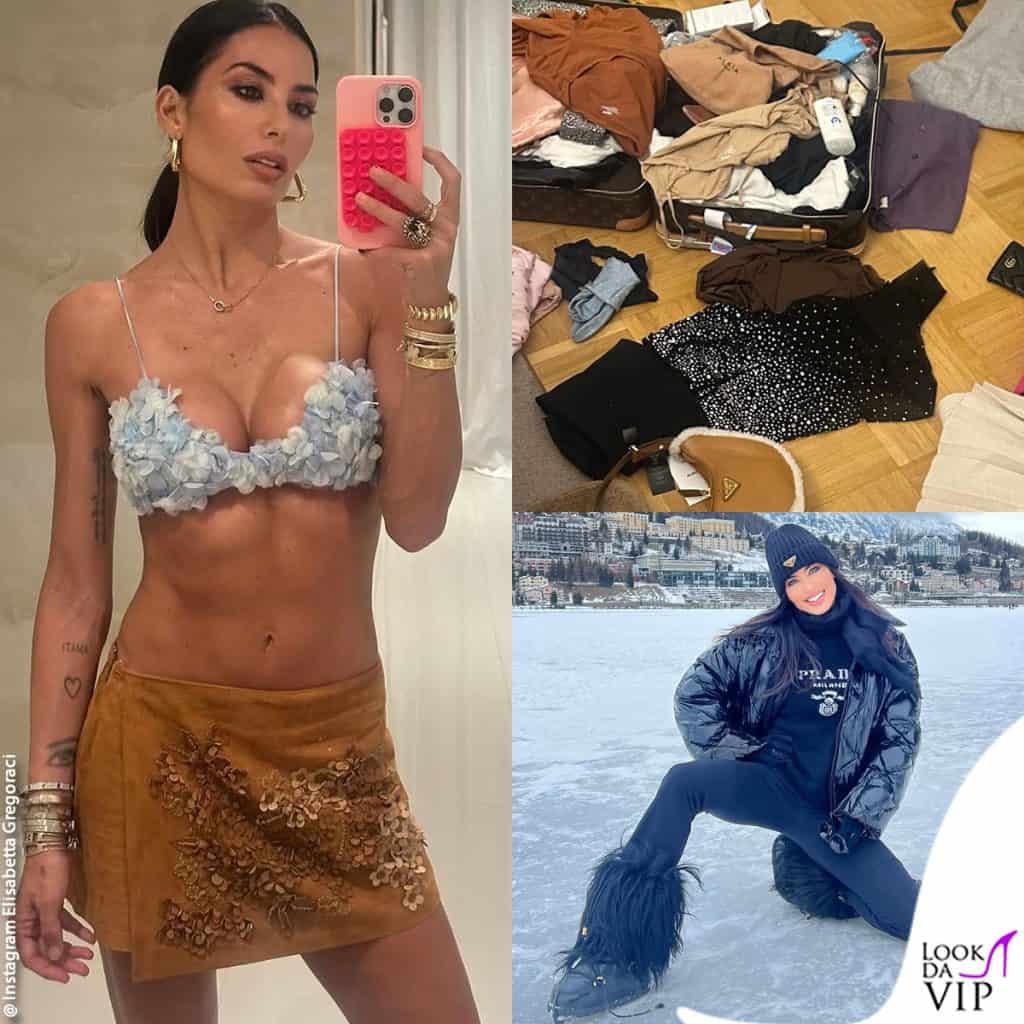 I look di elisabetta gregoraci Per le vacanze natalizie