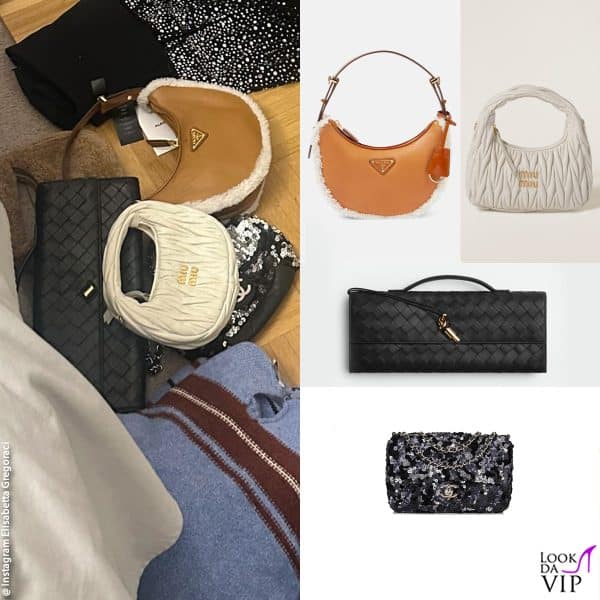 le borse di lusso sono firmate Prada, Miu Miu, Bottega Veneta e Chanel 