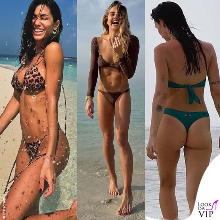 Federica Nargi Crsitina Marino Aurora Ramazzotti bikini