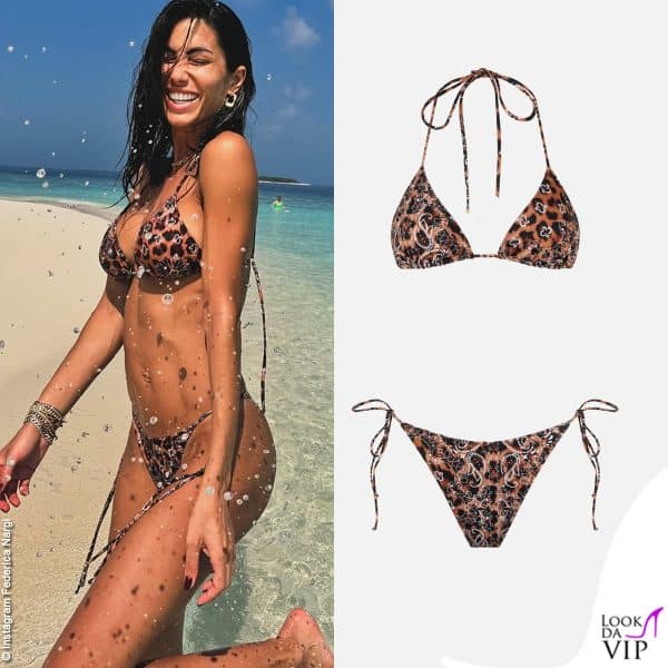 Federica Nargi posta scatti dalle Maldive col bikini MC2 Saint Barth