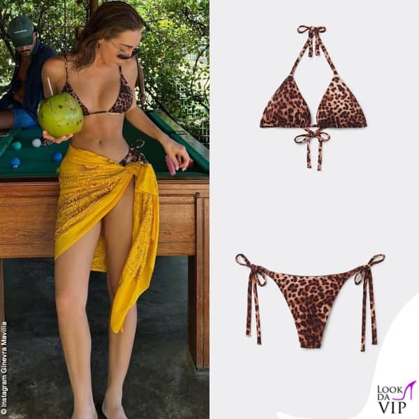 Ginevra Mavilla in Brasile col bikini Calzedonia