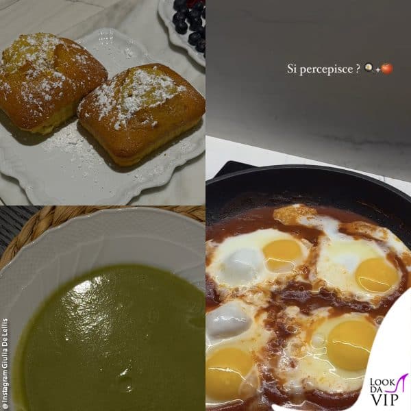 i piatti cucinati da Giulia De Lellis 
