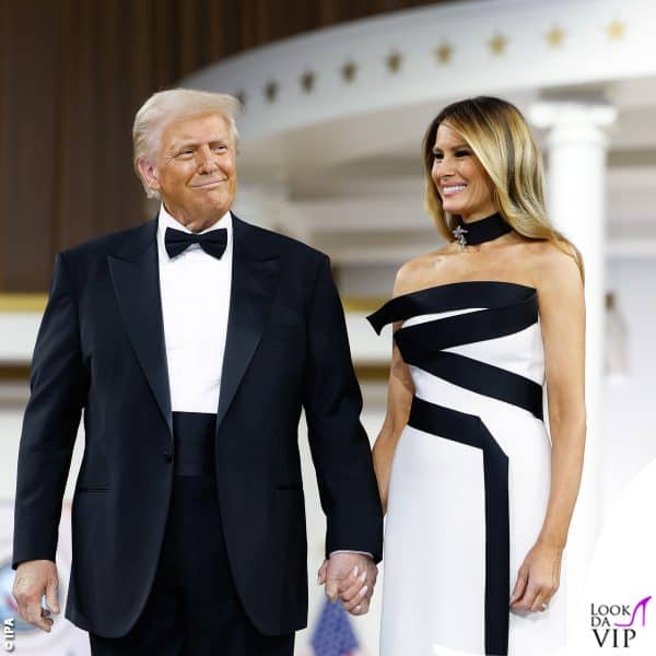 Melania ha indossato un abito di Hervé Pierre
