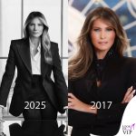 Melania Trump ritratto ufficiale 2025 2017 outfit Dolce&Gabbana