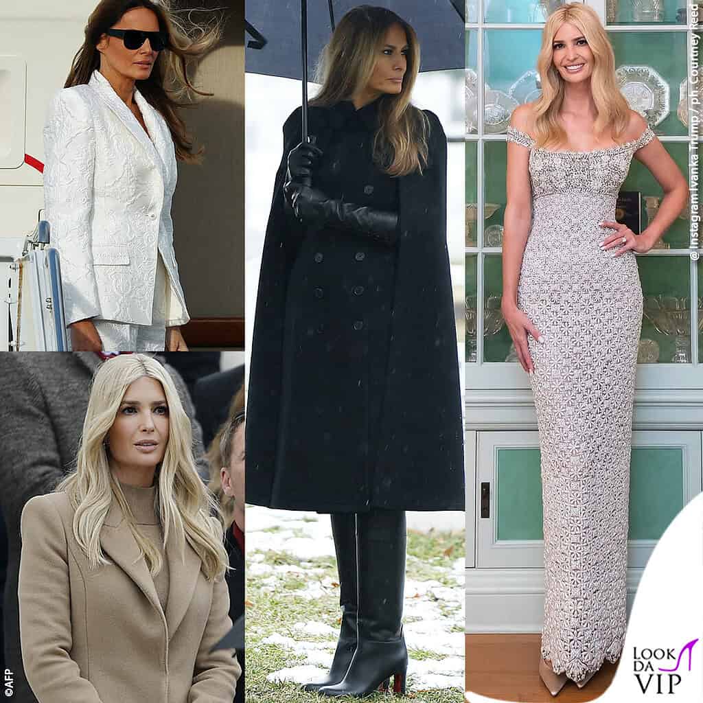 I look di Melania e Ivanka Trump a Washington per l'inauguration day