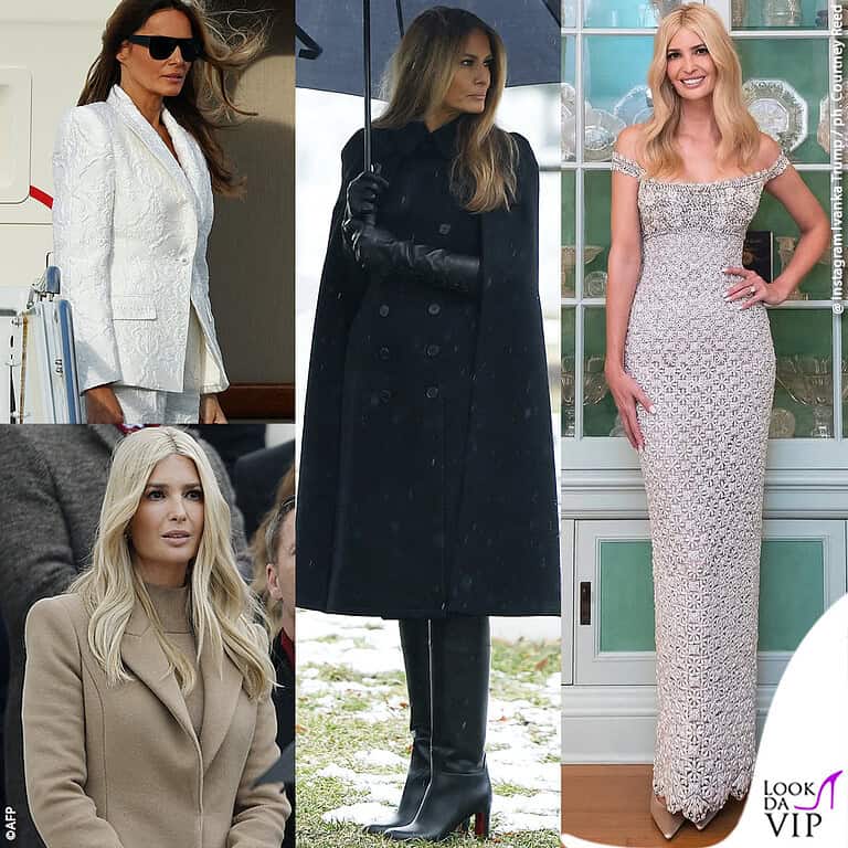 I look di Melania e Ivanka Trump a Washington per l'inauguration day