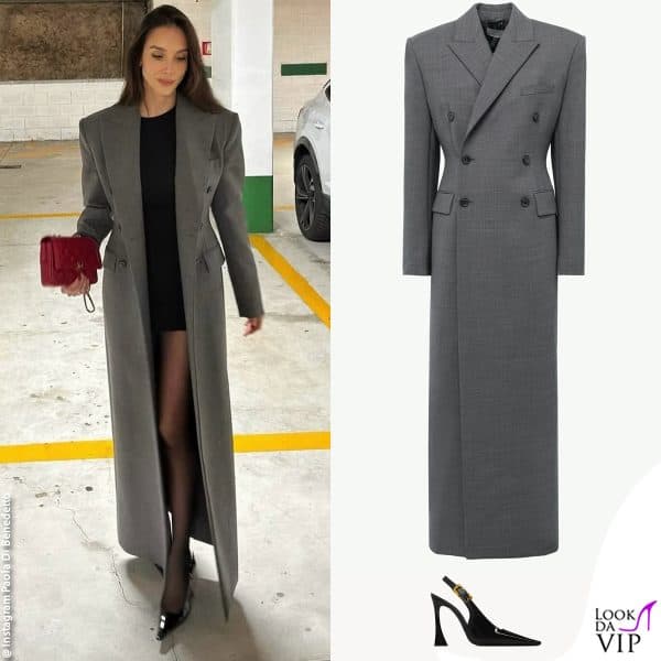 I look invernali: cappotto Giuseppe Di Morabito, borsa Chanel e pump Saint Laurent 