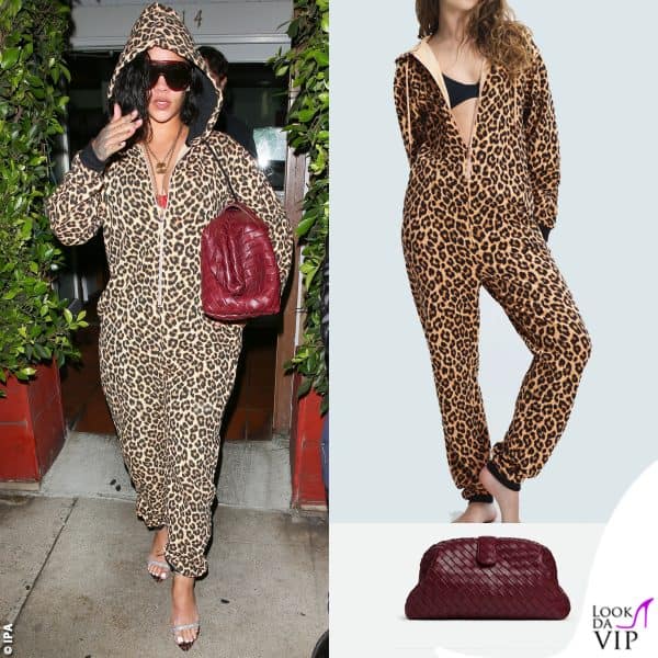 tutone animalier Savage x Fenty e borsa Bottega Veneta