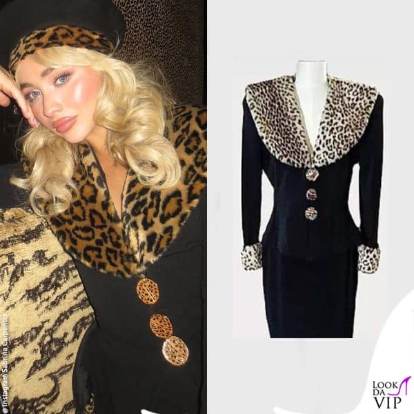 Sabrina Carpenter indossa un tailleur vintage Susan Night for Lillie Rubin