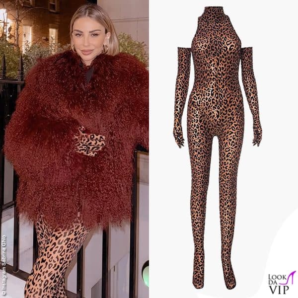 Sabrina Ghio indossa una catsuit Toptrend