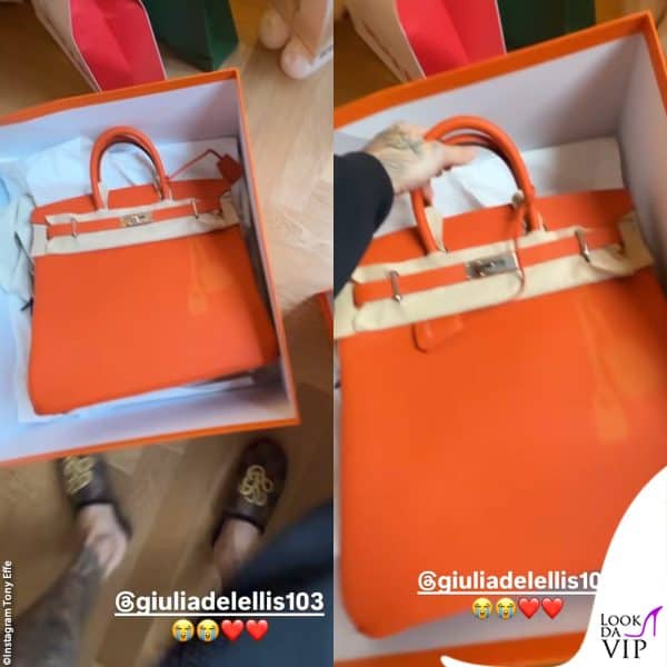 Tony Effe scarta il regalo di Natale ricevuto da Giulia 