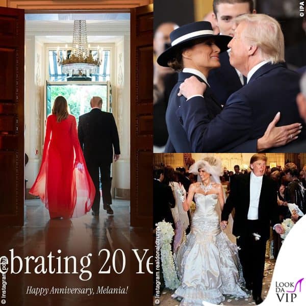 Donald e Melania Trump festeggiano 20 anni di matrimonio